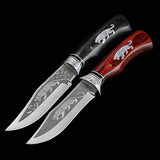 Tiger Pattern Steel Survival Knife