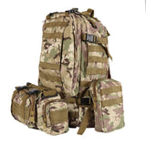 Outdoor Waterproof  600D Nylon Backpack Molle Assault Army Military Tactical Rucksacks Camping Hiking Survival Hunting Ba